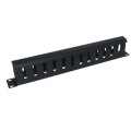 1u 19" Metal Rack Mount Horizontal Cable Manager for Wiring